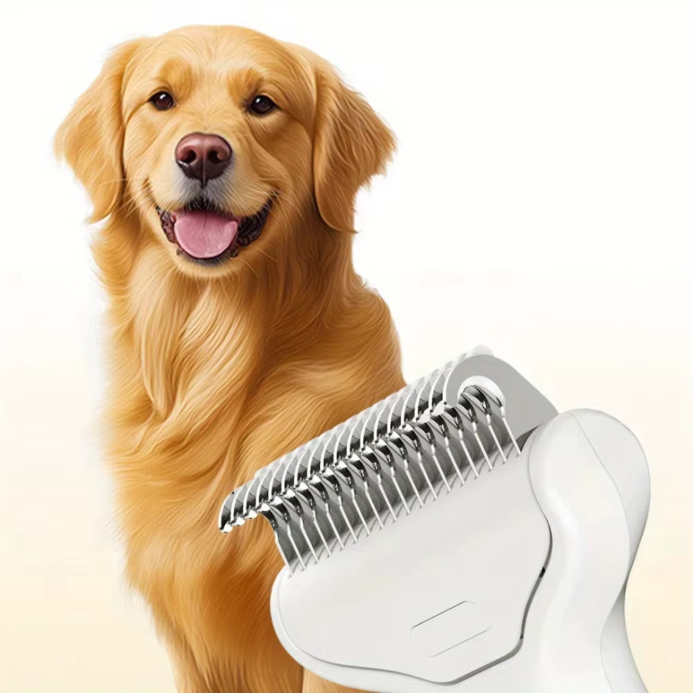 Ultimate Stainless Steel Dog Hair Removal Brush - Effortless Grooming Tool for Dogs and Pets
