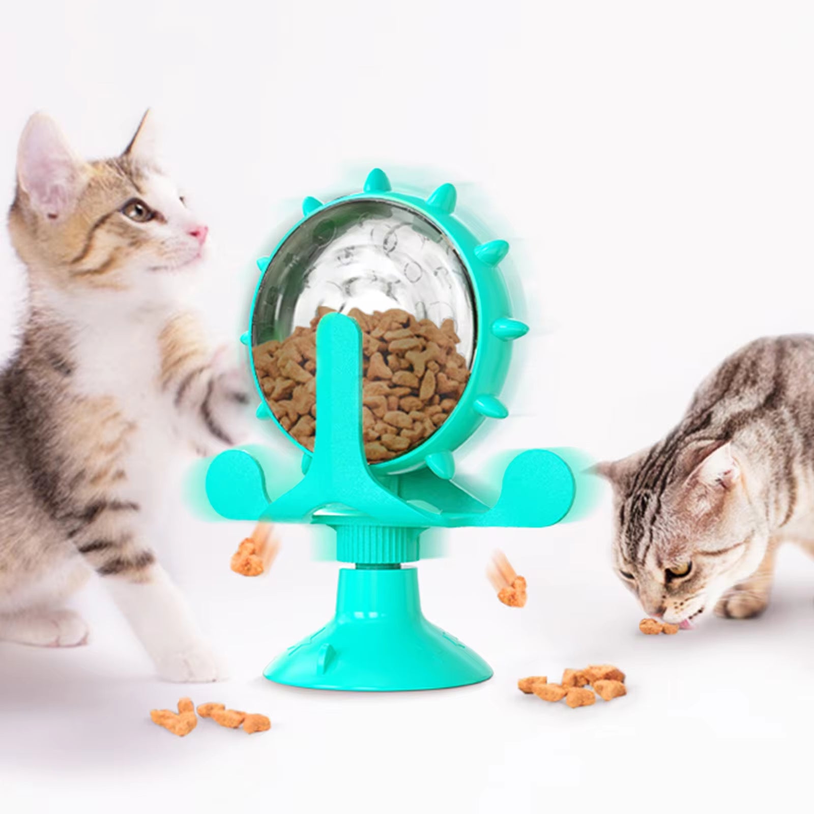 Lubur Interaktives Hundespielzeug Windmühle – Futterspender & Intelligenztrainer für Hunde & Katzen