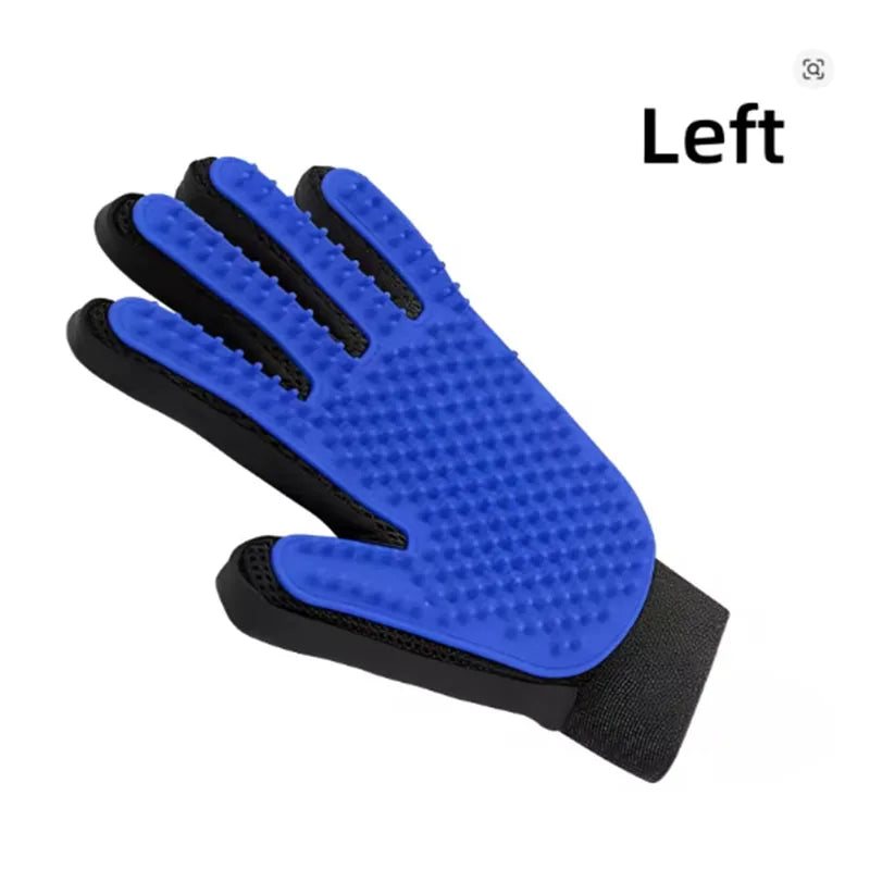 Lubur 5-Finger-Bürsthandschuh für Hunde & Katzen – Fellpflege & Massagehandschuh für alle Fellarten