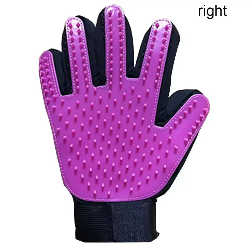 Lubur 5-Finger-Bürsthandschuh für Hunde & Katzen – Fellpflege & Massagehandschuh für alle Fellarten