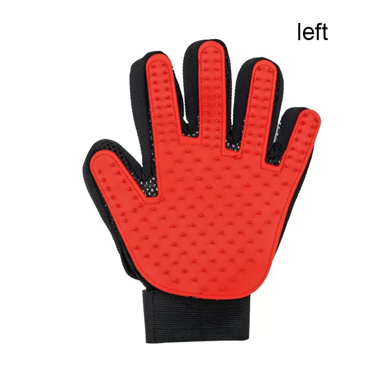 Lubur 5-Finger-Bürsthandschuh für Hunde & Katzen – Fellpflege & Massagehandschuh für alle Fellarten