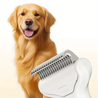 Ultimate Stainless Steel Dog Hair Removal Brush - Effortless Grooming Tool for Dogs and Pets