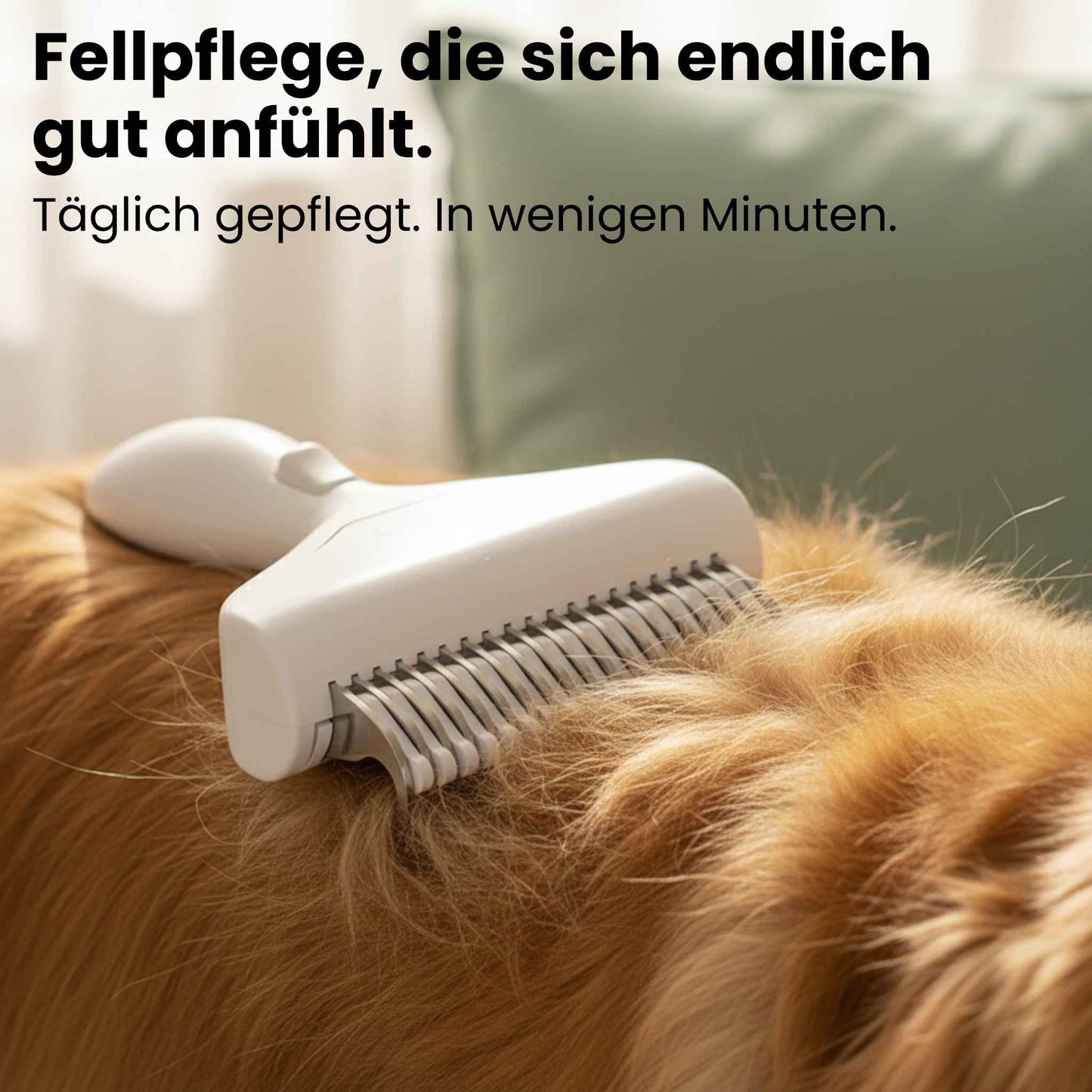 FellFix Hundehaarbürste aus Edelstahl