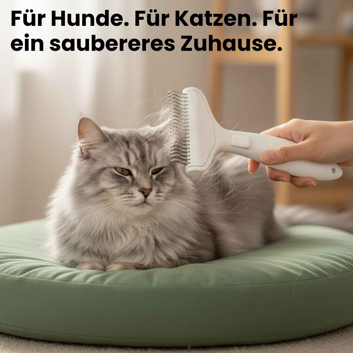 FellFix Hundehaarbürste aus Edelstahl