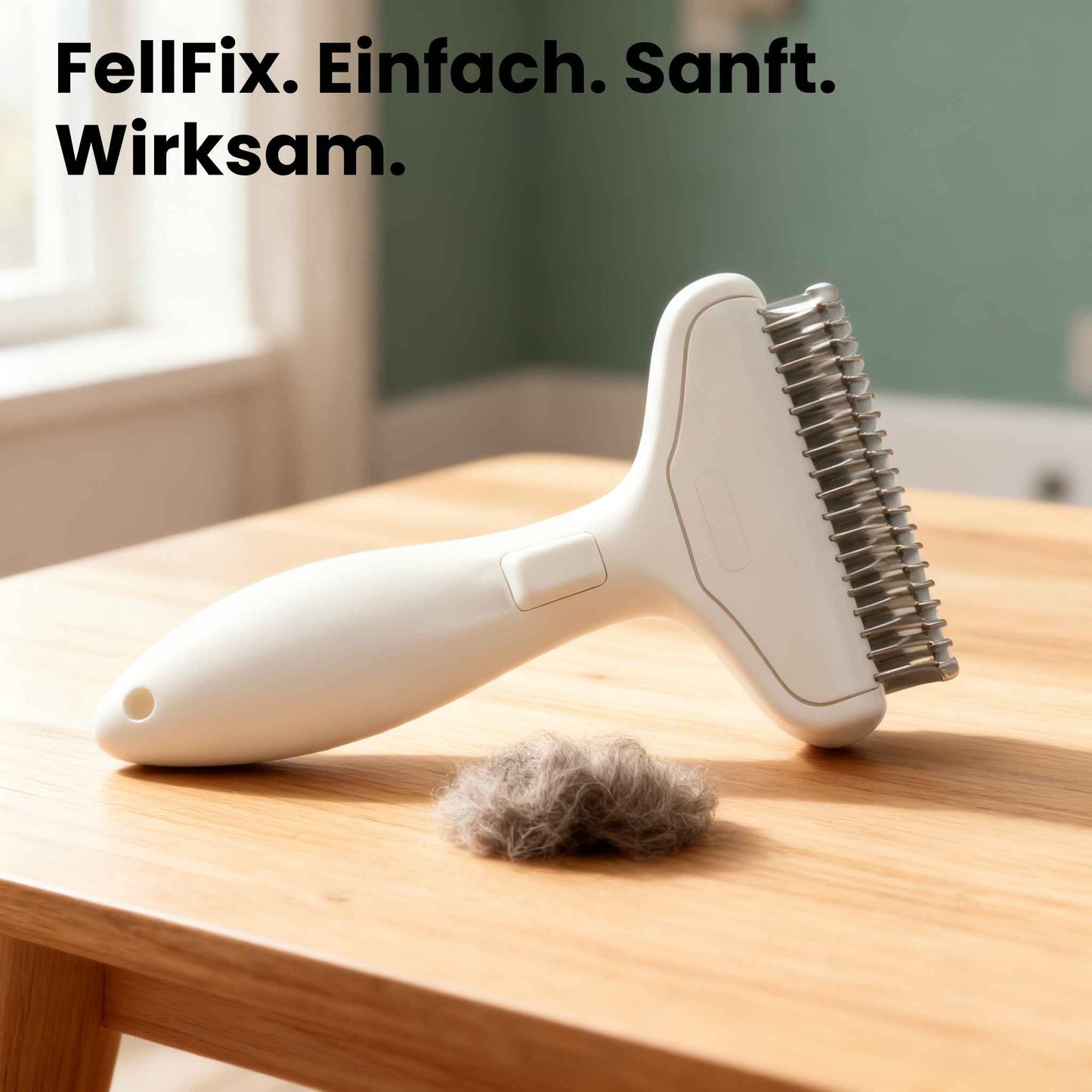 FellFix Hundehaarbürste aus Edelstahl