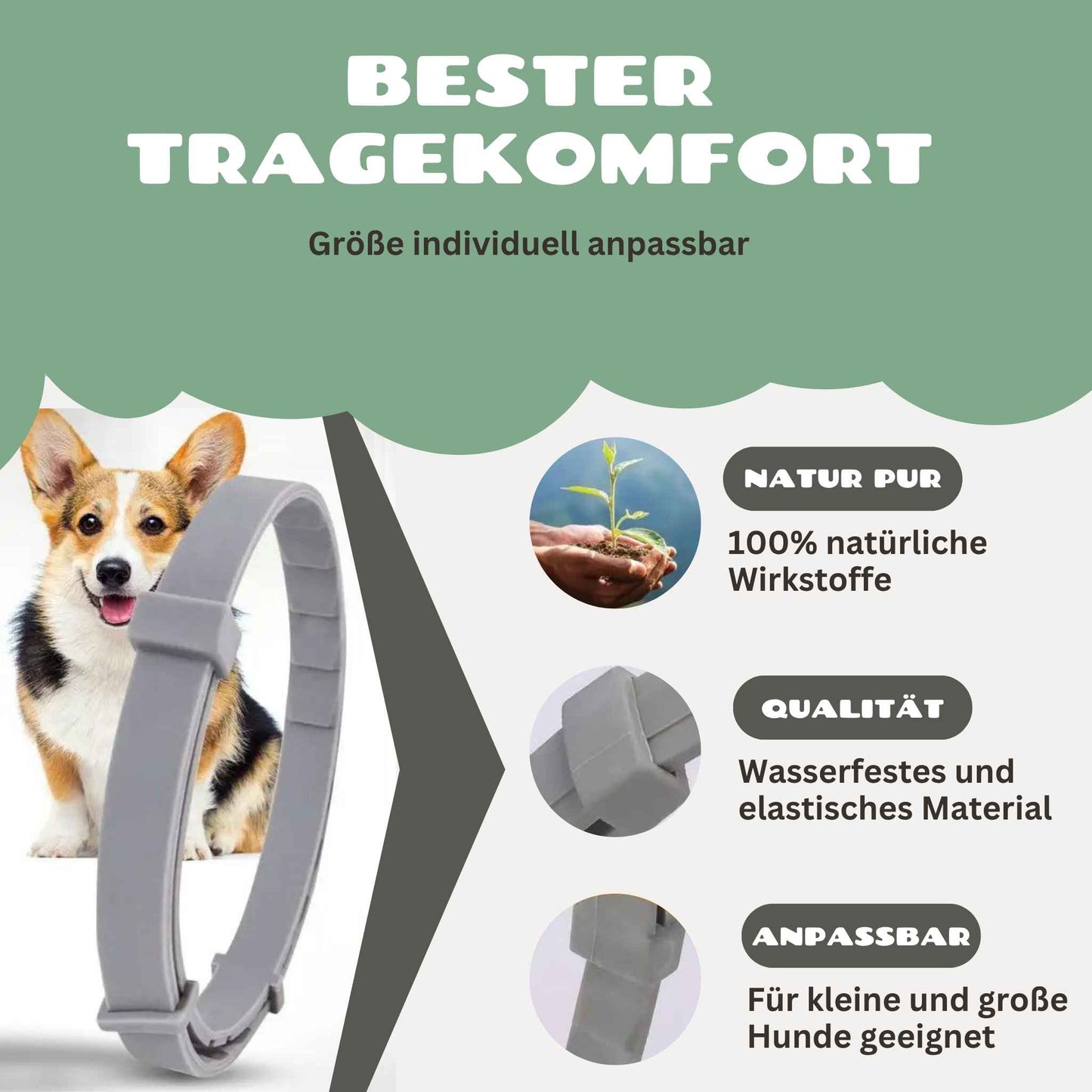 Lubur® Zeckenhalsband – 8 Monate Schutz mit Pflanzenölen