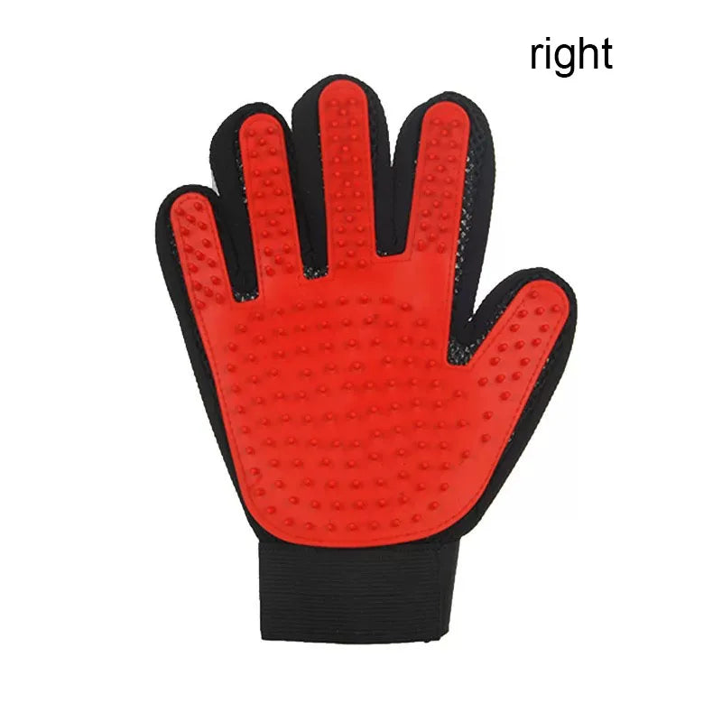 Lubur 5-Finger-Bürsthandschuh für Hunde & Katzen – Fellpflege & Massagehandschuh für alle Fellarten