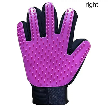 Lubur 5-Finger-Bürsthandschuh für Hunde & Katzen – Fellpflege & Massagehandschuh für alle Fellarten