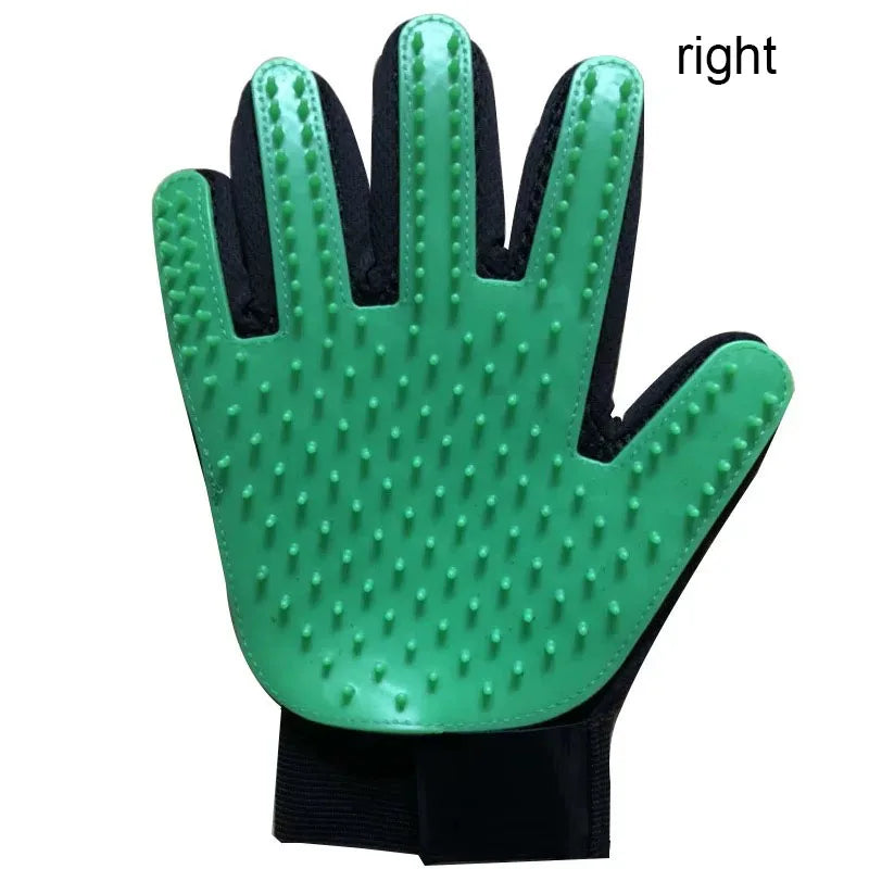 Lubur 5-Finger-Bürsthandschuh für Hunde & Katzen – Fellpflege & Massagehandschuh für alle Fellarten