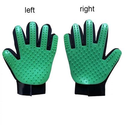 Lubur 5-Finger-Bürsthandschuh für Hunde & Katzen – Fellpflege & Massagehandschuh für alle Fellarten
