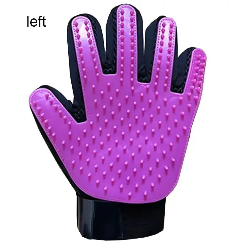 Lubur 5-Finger-Bürsthandschuh für Hunde & Katzen – Fellpflege & Massagehandschuh für alle Fellarten