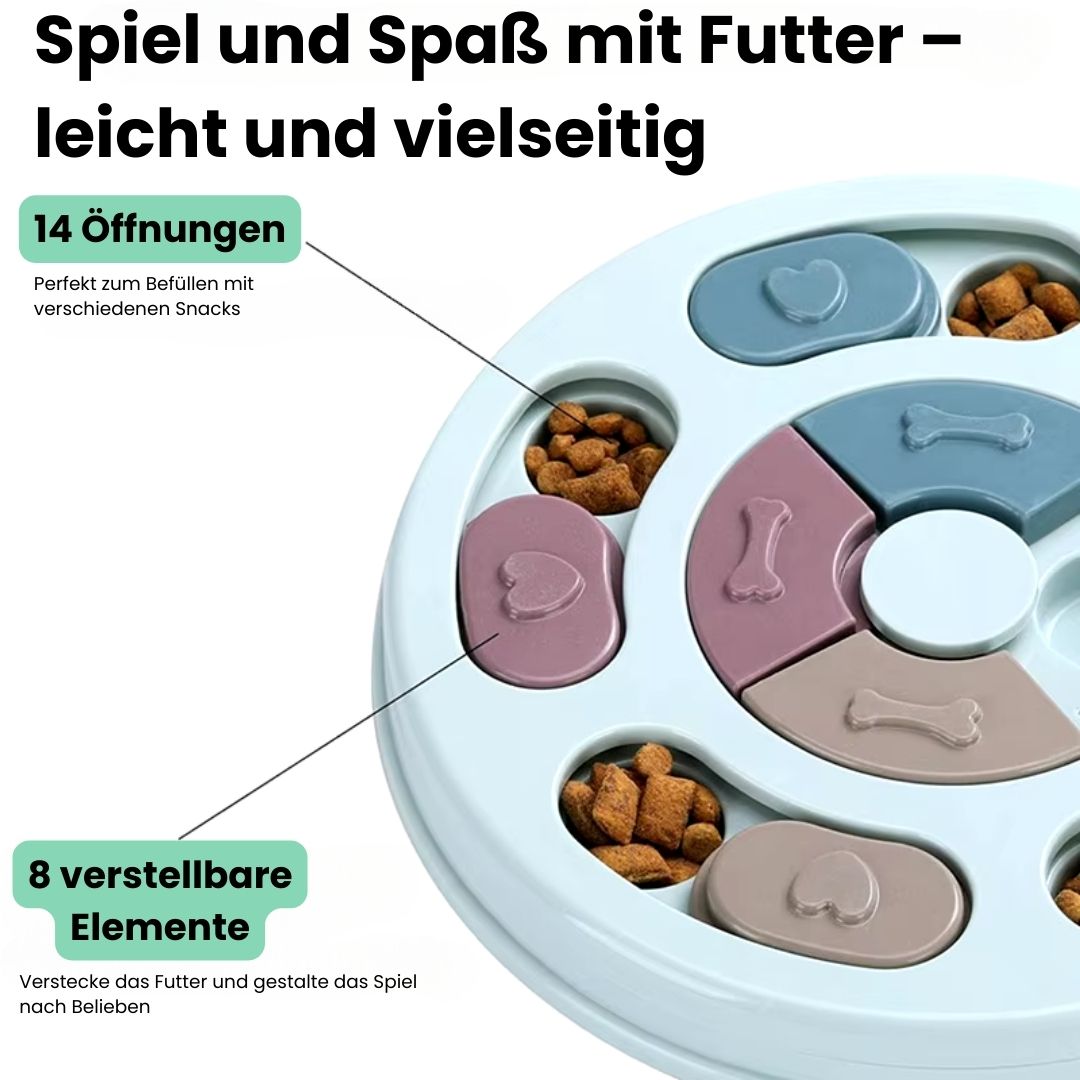 Interaktives Intelligenzspielzeug für Hunde – Rutschfestes Futter-Puzzle zur mentalen Stimulation