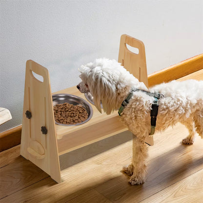 Lubur Höhenverstellbare Futterstation – Ergonomischer Napf für Hunde & Katzen