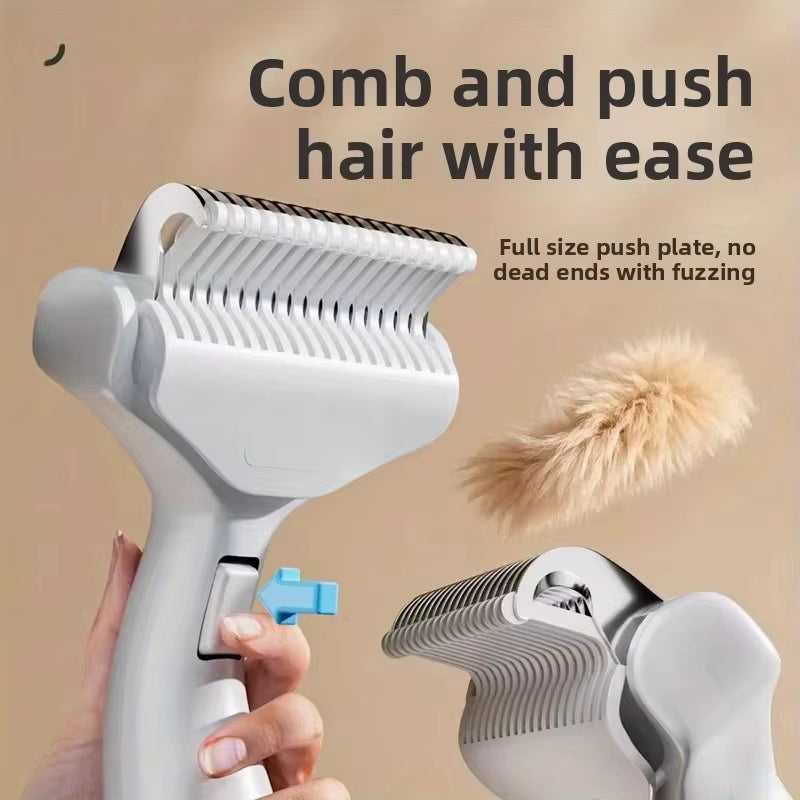 Ultimate Stainless Steel Dog Hair Removal Brush - Effortless Grooming Tool for Dogs and Pets