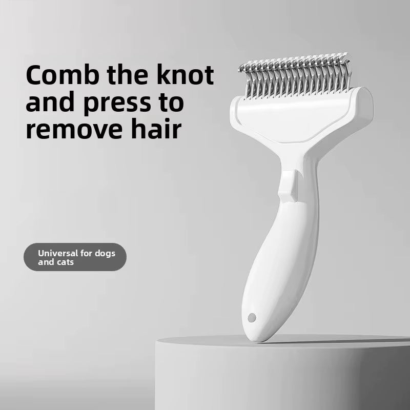 Ultimate Stainless Steel Dog Hair Removal Brush - Effortless Grooming Tool for Dogs and Pets